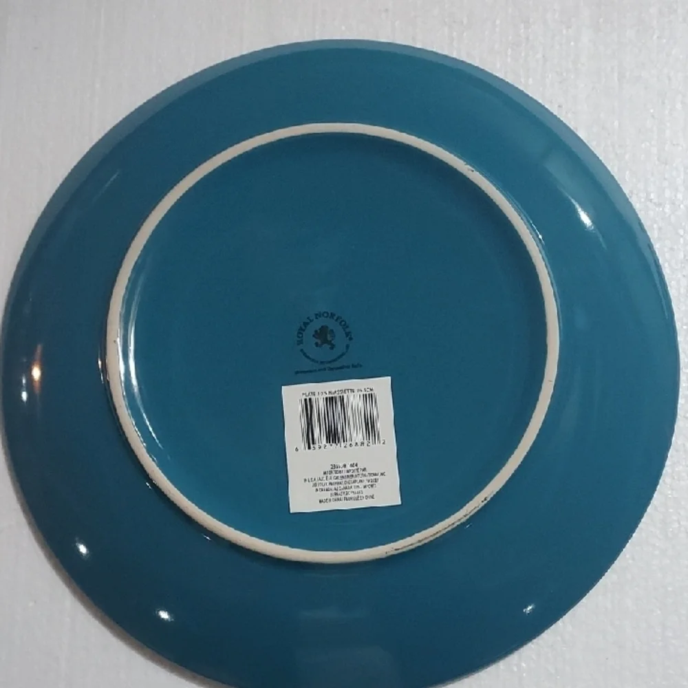 Festive Blue Decorative Plate